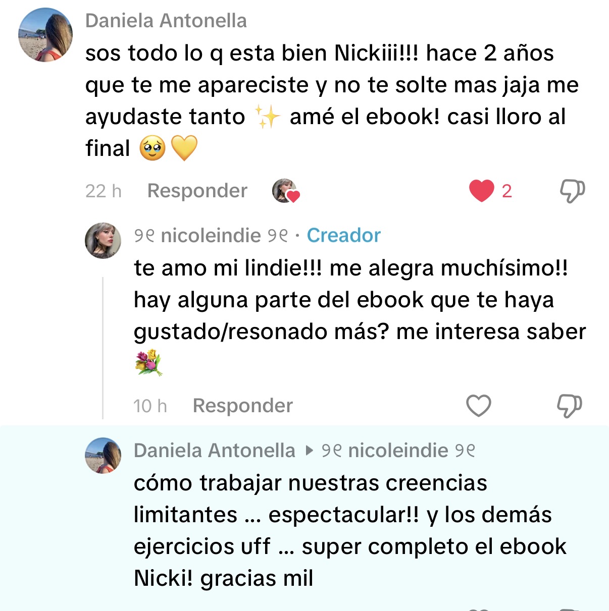 Testimonio Daniela Antonella — TikTok