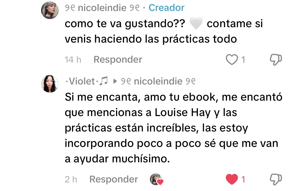 Testimonio Violet — TikTok